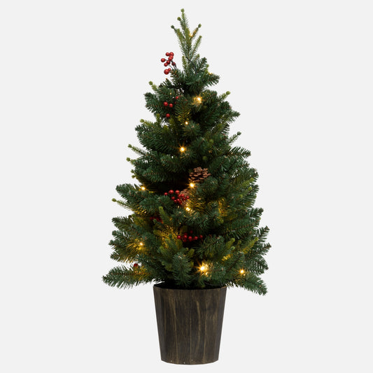 Árbol de Navidad "BAVIERA" en Maceta - 90cm | 150 Puntas