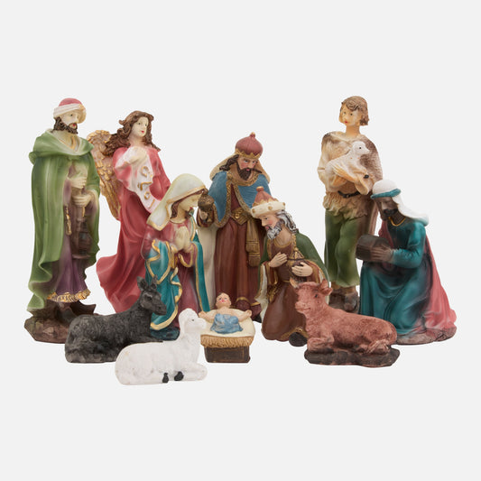 Belén Mini Set 11 Figuras de Poliresina 20cm de altura aprox.