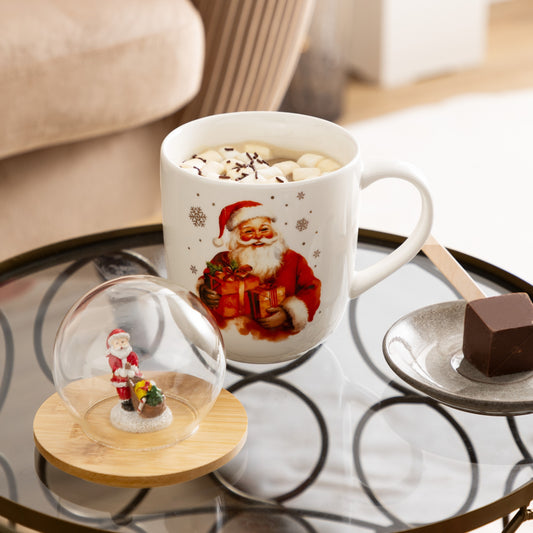 Taza con Tapa Bola de Navidad de Cerámica "NOEL" 55cl