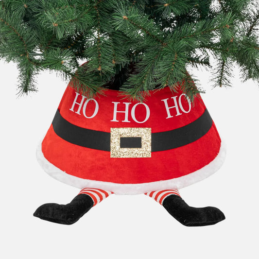 Pie de Pino Noelita | Cubre Árbol de Navidad 56cm con Diseño de Papá Noel ø56cm