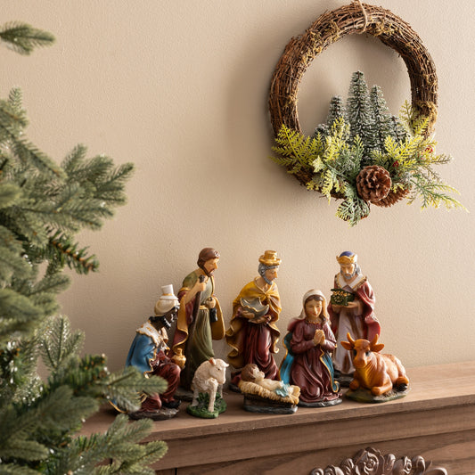 Belén Mini Set 11  Figuras de Poliresina 20cm de altura aprox.