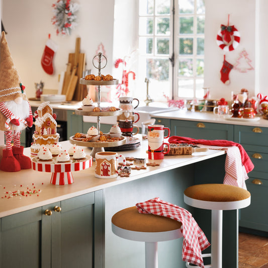 Set 3 Tazas Apilables de Cerámica "CASCANUECES" 26,5cm de altura